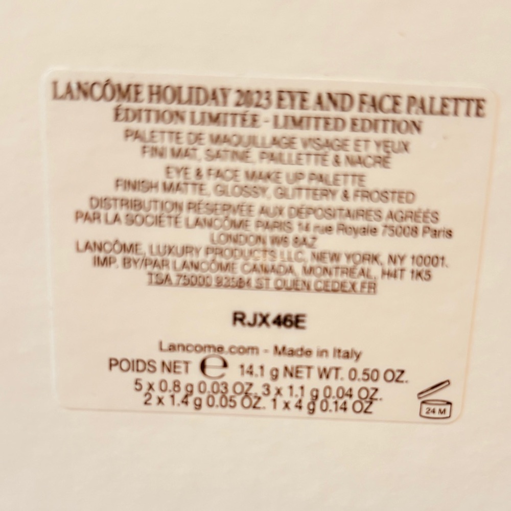 Lancôme Holiday 2023 Limited Edition Eye & Face Palette – New / Unused - Picture 5 of 5